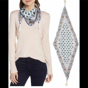Tory Burch Soleil Silk Diamond Scarf